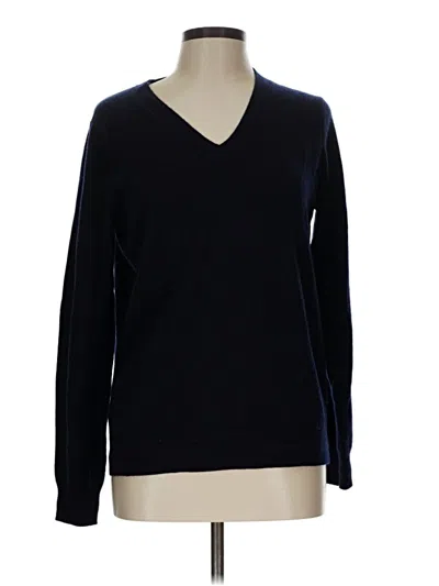 Pre-owned Boden Cashmere Pullover Sweater In Black