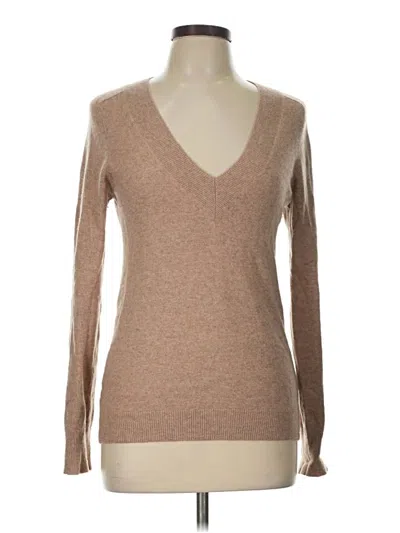 Pre-owned Boden Cashmere Pullover Sweater In Brown