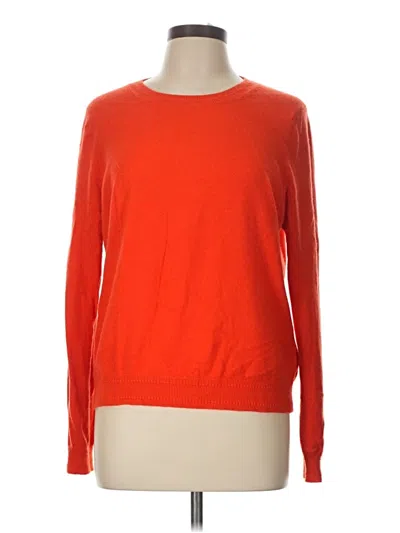 Pre-owned Boden Cashmere Pullover Sweater In Orange