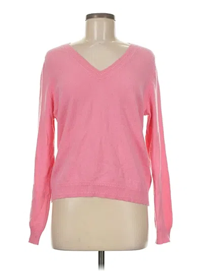 Pre-owned Boden Cashmere Pullover Sweater In Pink