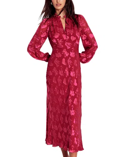 Boden Cassie Midi Tea Dress In Red
