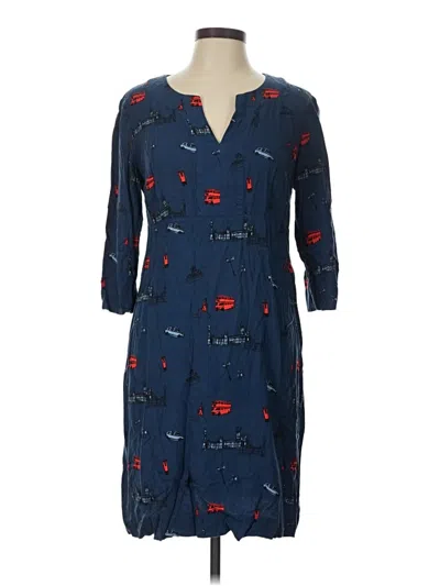 Pre-owned Boden Casual Dress In Blue