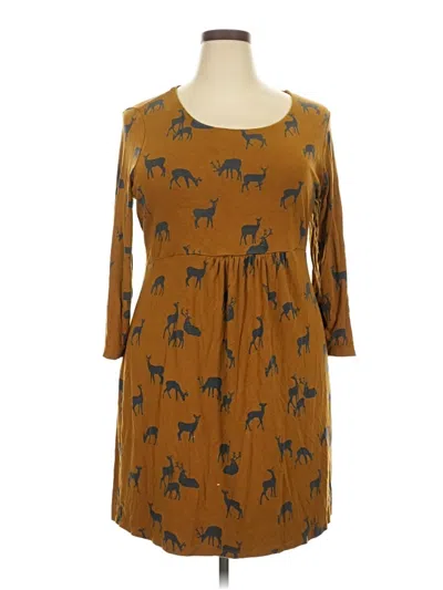Pre-owned Boden Casual Dress In Brown