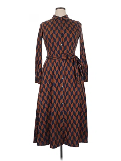 Pre-owned Boden Casual Dress In Brown