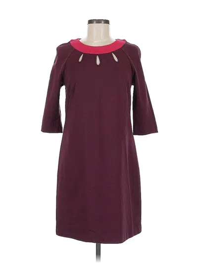 Pre-owned Boden Casual Dress In Burgundy