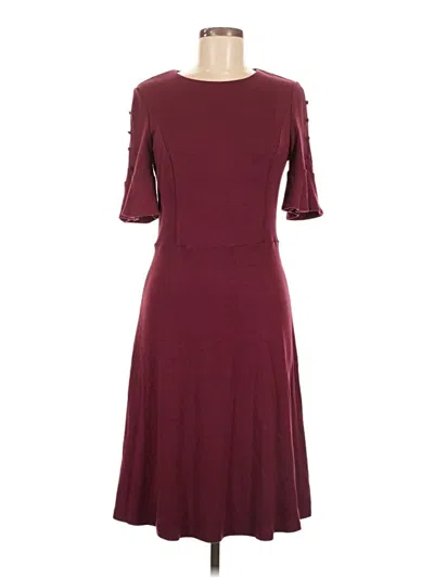 Pre-owned Boden Casual Dress In Burgundy