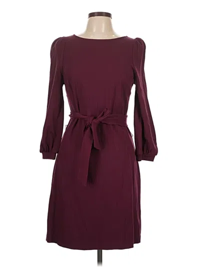 Pre-owned Boden Casual Dress In Burgundy