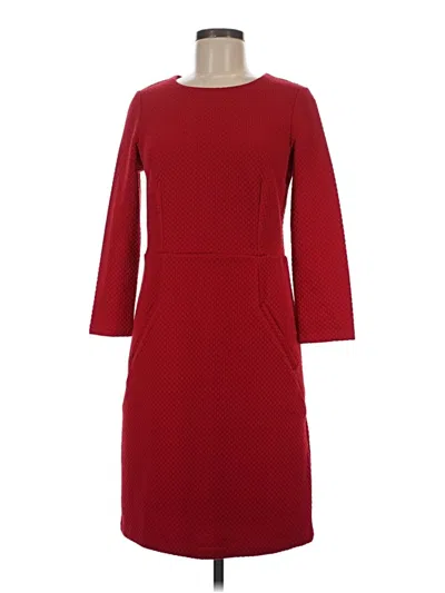 Pre-owned Boden Casual Dress In Burgundy