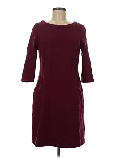 Pre-owned Boden Casual Dress In Burgundy