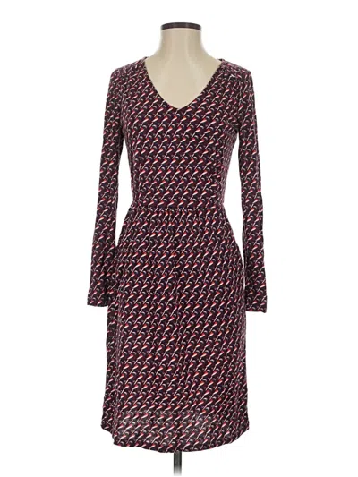 Pre-owned Boden Casual Dress In Burgundy