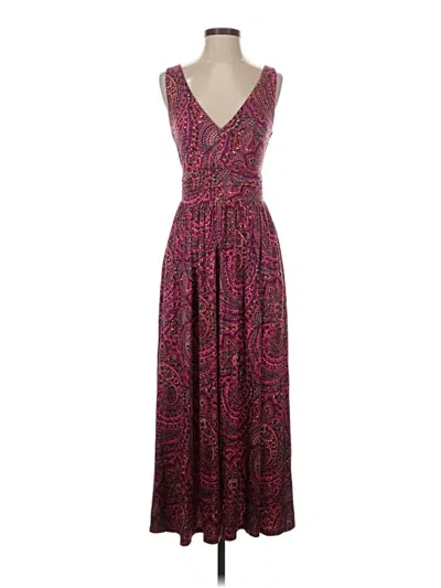 Pre-owned Boden Casual Dress In Burgundy