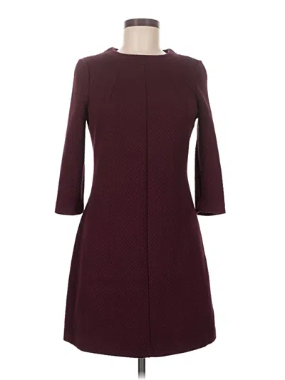 Pre-owned Boden Casual Dress In Burgundy