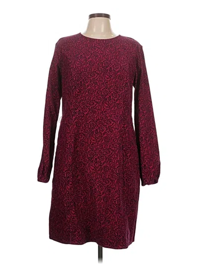 Pre-owned Boden Casual Dress In Burgundy