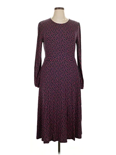 Pre-owned Boden Casual Dress In Burgundy