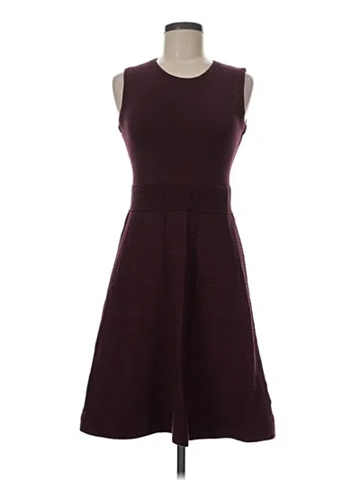Pre-owned Boden Casual Dress In Burgundy