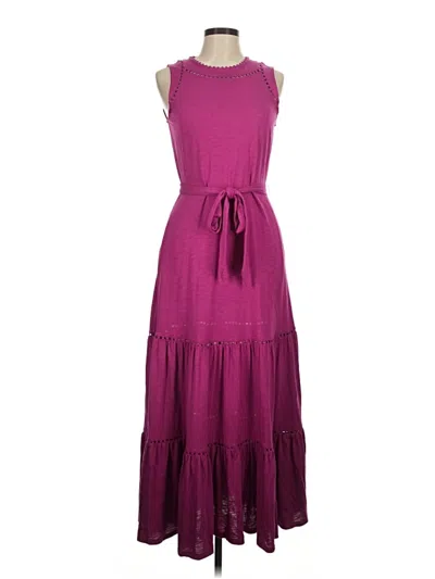 Pre-owned Boden Casual Dress In Burgundy