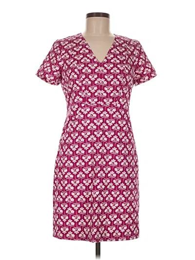 Pre-owned Boden Casual Dress In Burgundy