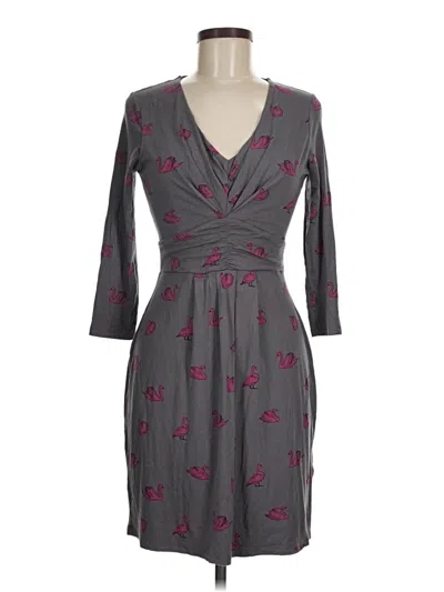 Pre-owned Boden Casual Dress In Gray