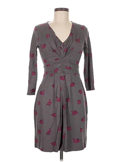 Pre-owned Boden Casual Dress In Gray