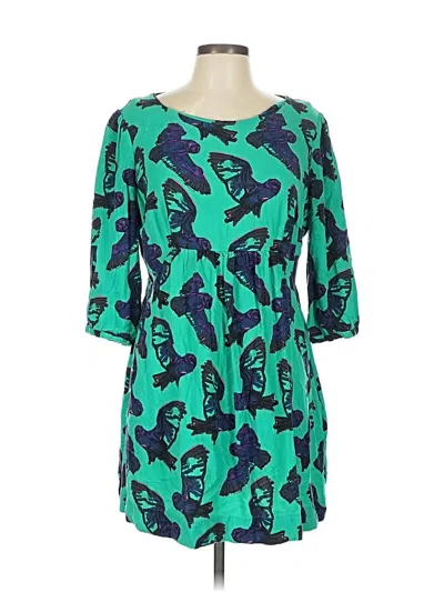 Pre-owned Boden Casual Dress In Green