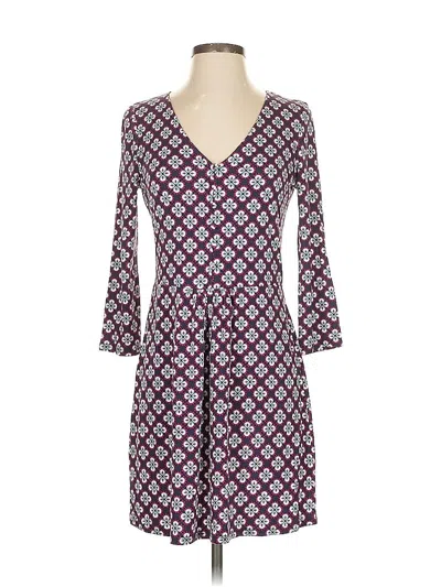 Pre-owned Boden Casual Dress In Purple