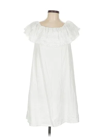 Pre-owned Boden Casual Dress In White