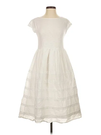 Pre-owned Boden Casual Dress In White