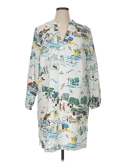 Pre-owned Boden Casual Dress In White
