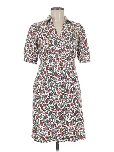 Pre-owned Boden Casual Dress In White