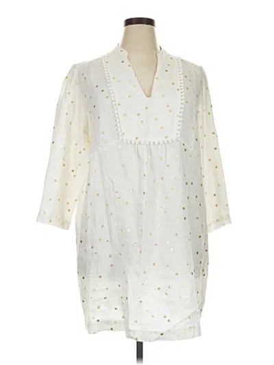 Pre-owned Boden Casual Dress In White