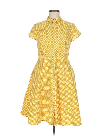 Pre-owned Boden Casual Dress In Yellow