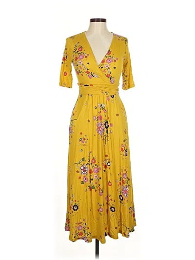 Pre-owned Boden Casual Dress In Yellow
