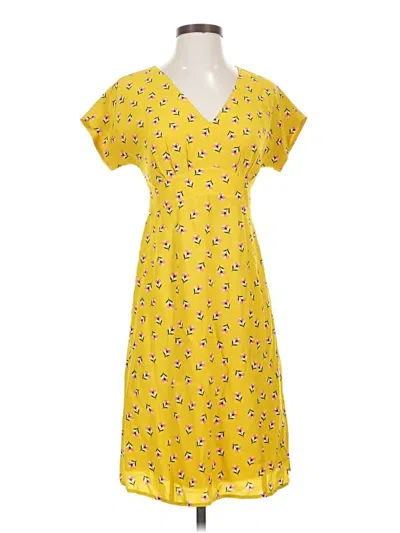 Pre-owned Boden Casual Dress In Yellow