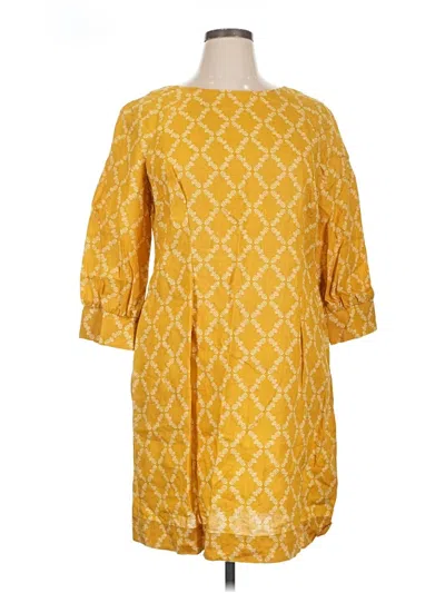 Pre-owned Boden Casual Dress In Yellow