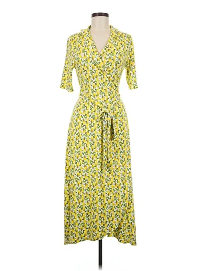 Pre-owned Boden Casual Dress In Yellow