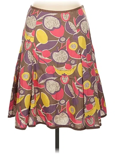 Pre-owned Boden Casual Skirt In Brown
