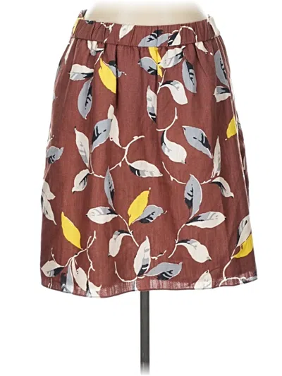 Pre-owned Boden Casual Skirt In Burgundy