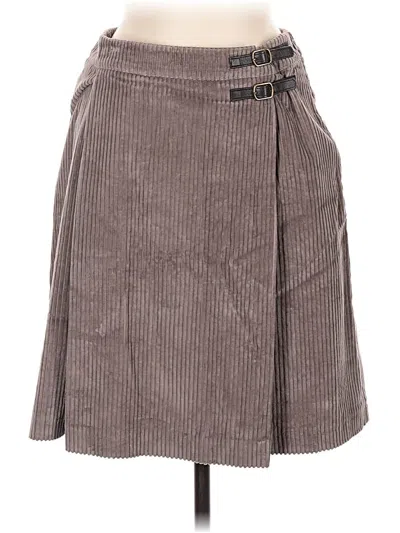 Pre-owned Boden Casual Skirt In Gray