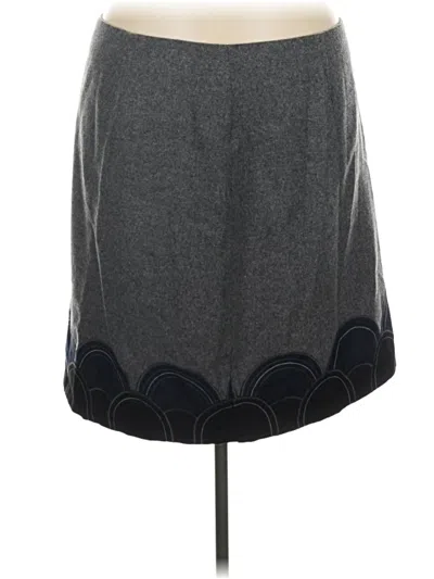 Pre-owned Boden Casual Skirt In Gray