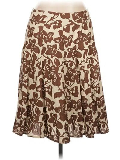 Pre-owned Boden Casual Skirt In Ivory
