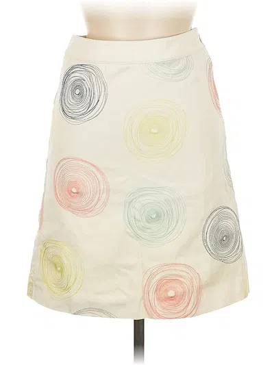 Pre-owned Boden Casual Skirt In White