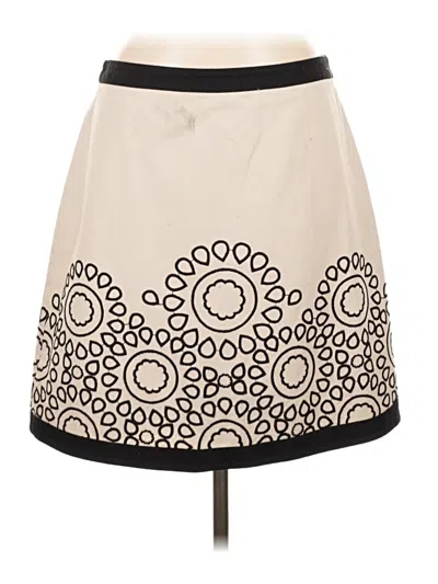 Pre-owned Boden Casual Skirt In White