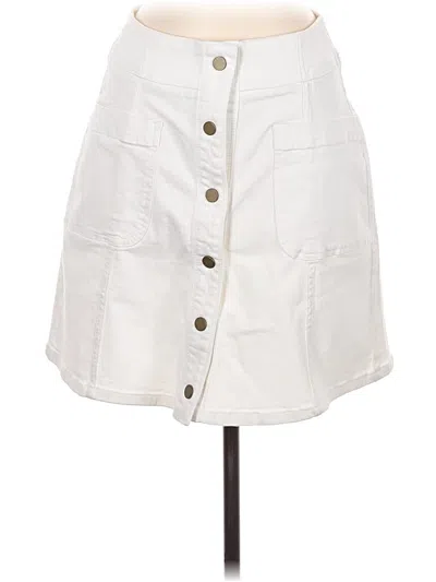 Pre-owned Boden Casual Skirt In White