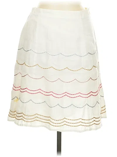 Pre-owned Boden Casual Skirt In White
