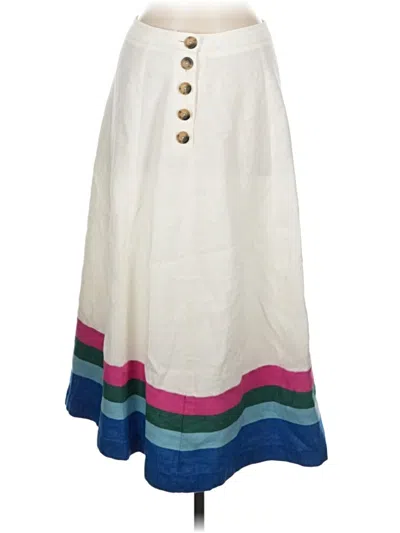 Pre-owned Boden Casual Skirt In White