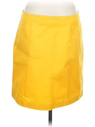 Pre-owned Boden Casual Skirt In Yellow