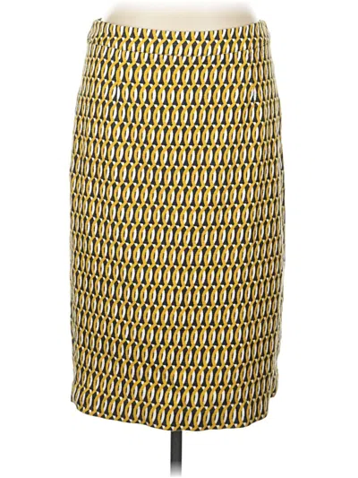 Pre-owned Boden Casual Skirt In Yellow