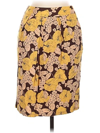 Pre-owned Boden Casual Skirt In Yellow
