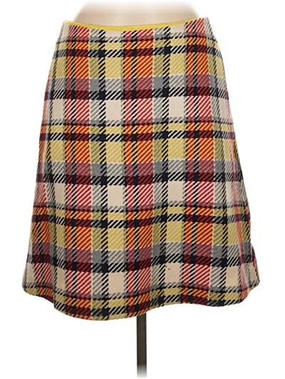 Pre-owned Boden Casual Skirt In Yellow