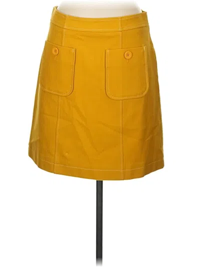 Pre-owned Boden Casual Skirt In Yellow